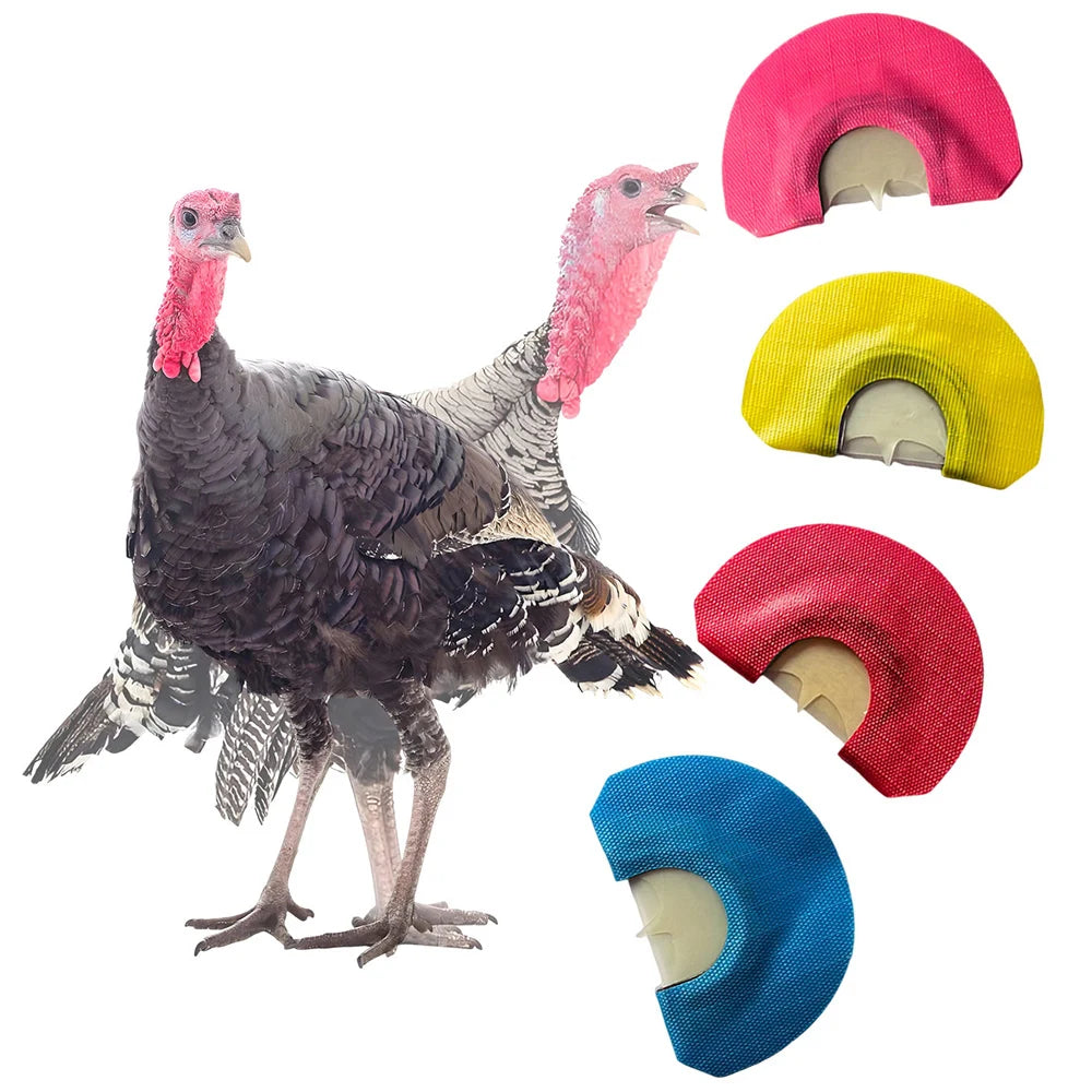 Turkey Hunting Calls Diaphragm Mouth Call Outdoor Hunting Gear Whistle Random 1/3 Colors Portable Hunter Accessory