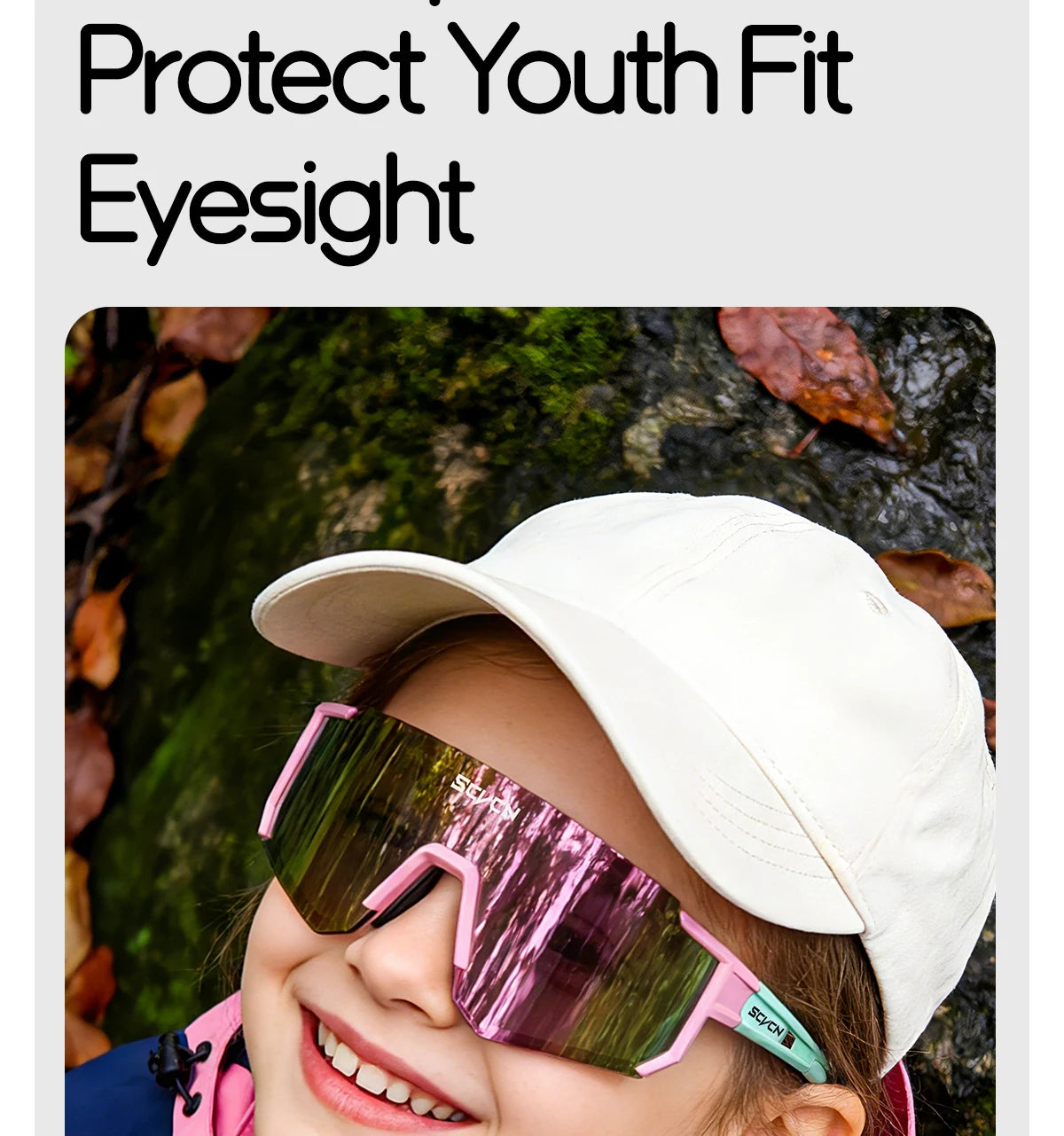 SCVCN Children Sports Glasses Kids Road Bikes Cycling Eyewear Photochromic UV400 Goggles Outdoor Cycling Teenager Sunglasses