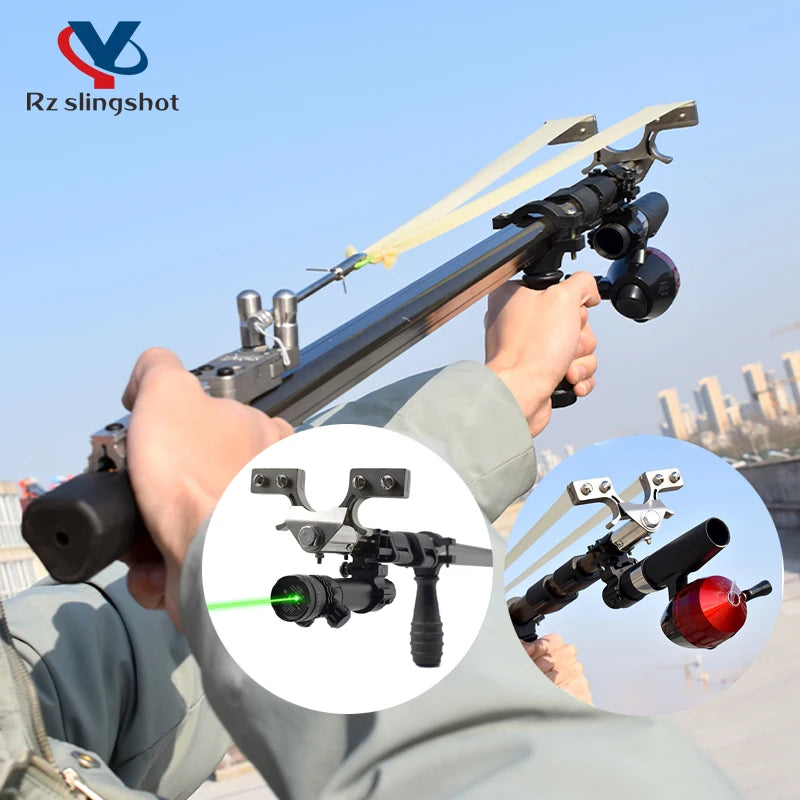 Telescopic Laser Slingshot High Quality Precision Powerful Slingshot for Outdoor Hunting Shooting Entertainment New