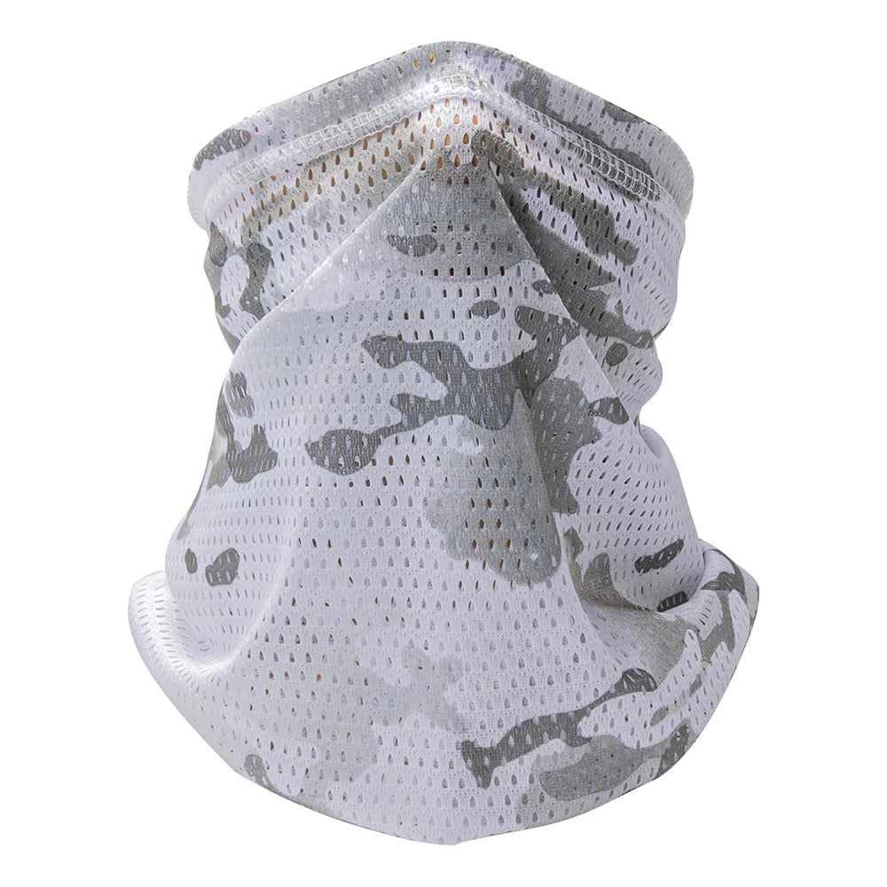 Camouflage Windproof Neck Gaiter Scarf Outdoor Sports Half Face Mask Running Skiing Cycling Bandana Breathable Motorcycle Mask