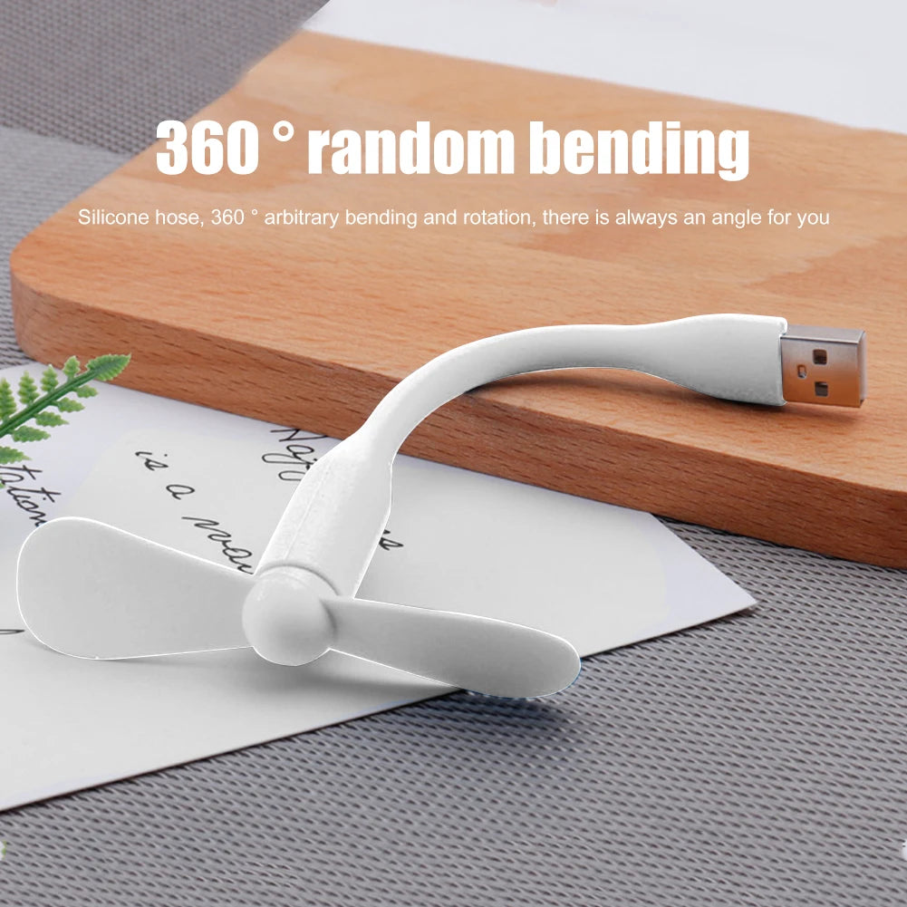 Flexible Portable Mini Fan for Power Bank Notebook Computer Summer Travel Cooling Cooler Mobile Phone USB Gadgets Fans