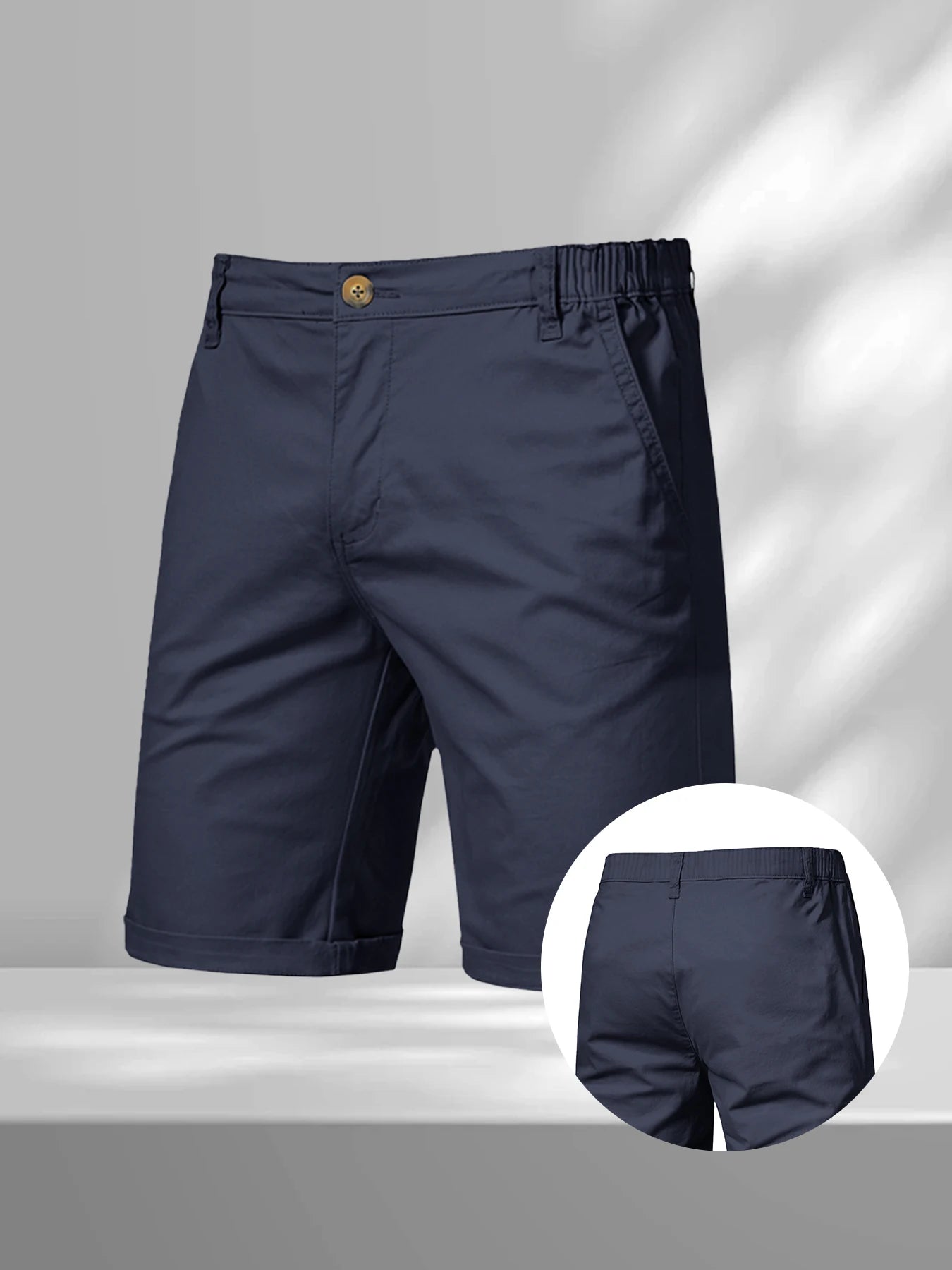 Summer Casual Cargo Shorts Men's Jogging Climbing Sports Short Elastic Waist Solid Color Male Jogger Work Hiking Shorts