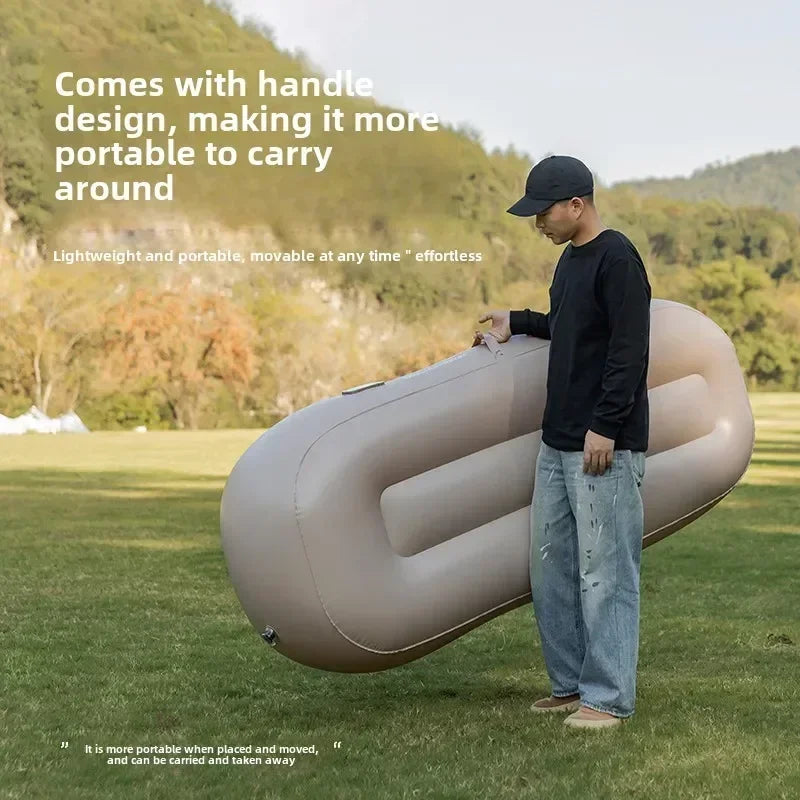 MOUNTAINHIKER Automatic Fast Inflatable Air Sofa Bed  Upgraded Outdoor Portable Air Mattress Lazy Cushion Camping Sleeping Mat