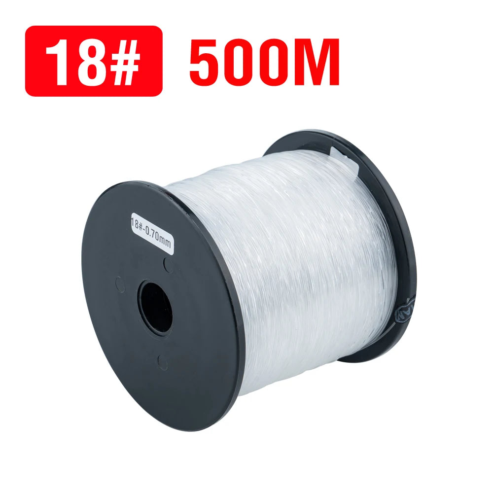 500M Nylon Fishing Line Long Casting Fishing Wire Heavy Duty Strong Clear Monofilament Line (35-90LB)