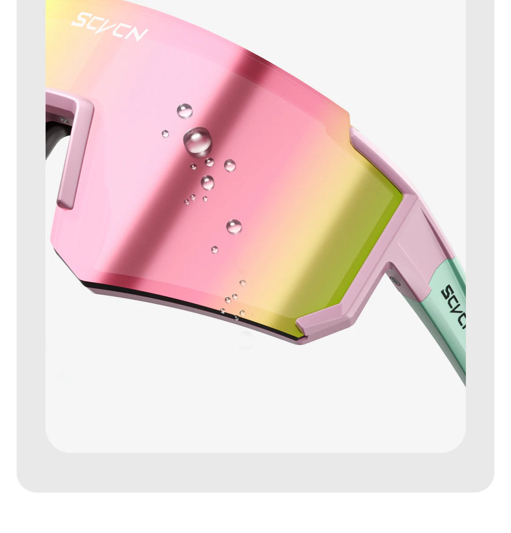 SCVCN Children Sports Glasses Kids Road Bikes Cycling Eyewear Photochromic UV400 Goggles Outdoor Cycling Teenager Sunglasses