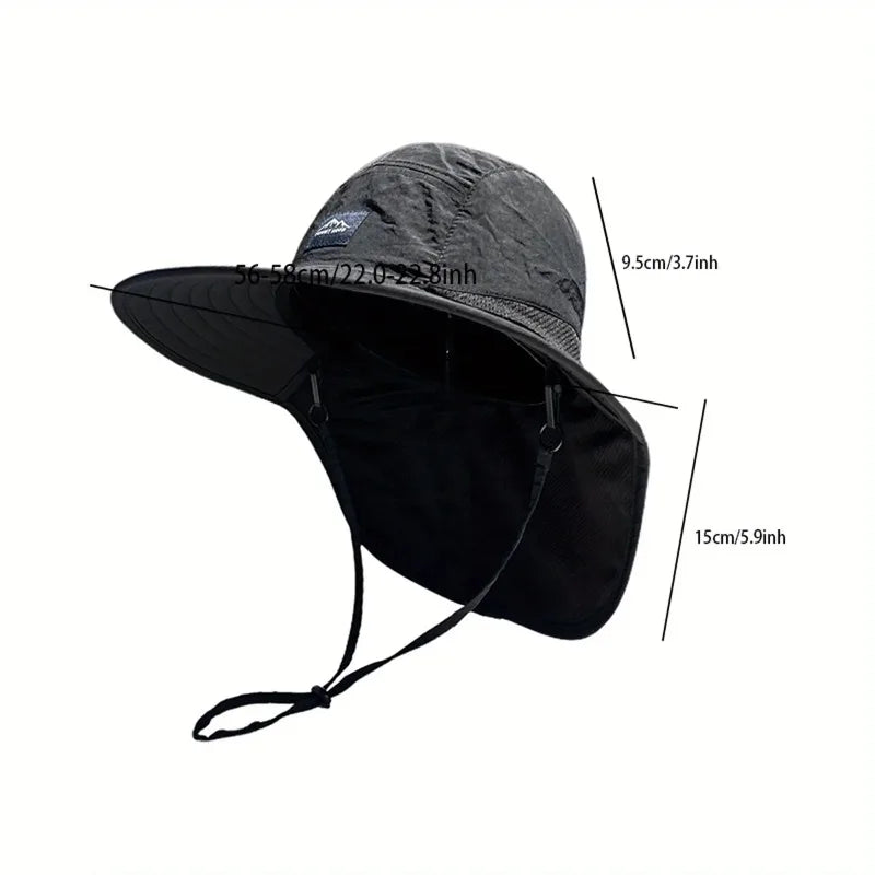 Outdoor Sun Protection Fisherman Hat for Both Men and Women, Suitable for Fishing, Traveling, Outdoor Camping, and Hiking