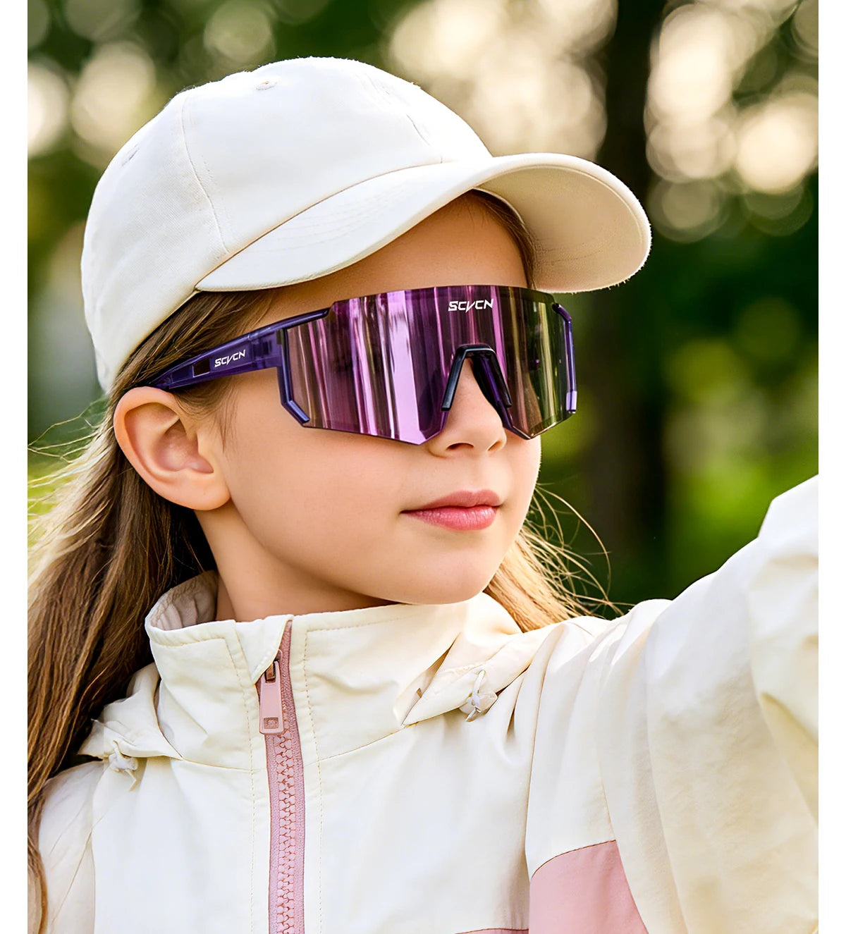 SCVCN Children Sports Glasses Kids Road Bikes Cycling Eyewear Photochromic UV400 Goggles Outdoor Cycling Teenager Sunglasses