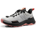 Nortiv8 Womens Size 7.5 Gray Pink Elastic Lace Slide On Hiking Sneaker Shoes